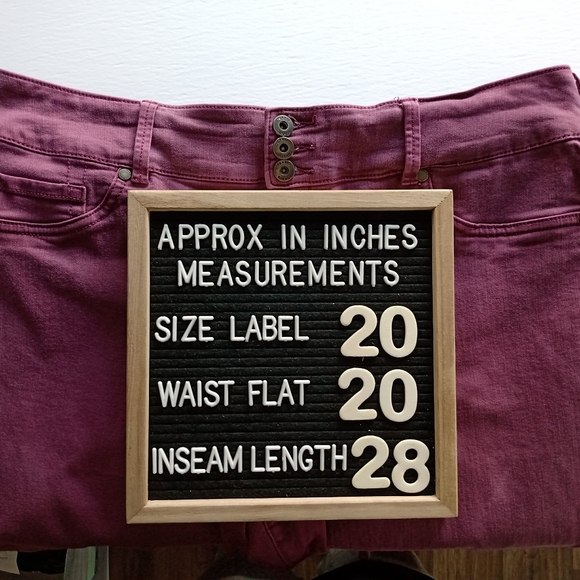 🔥SOLD🔥 TORRID Womens Purple Jean Leggings Leggings 20 R - Picture 9 of 9
